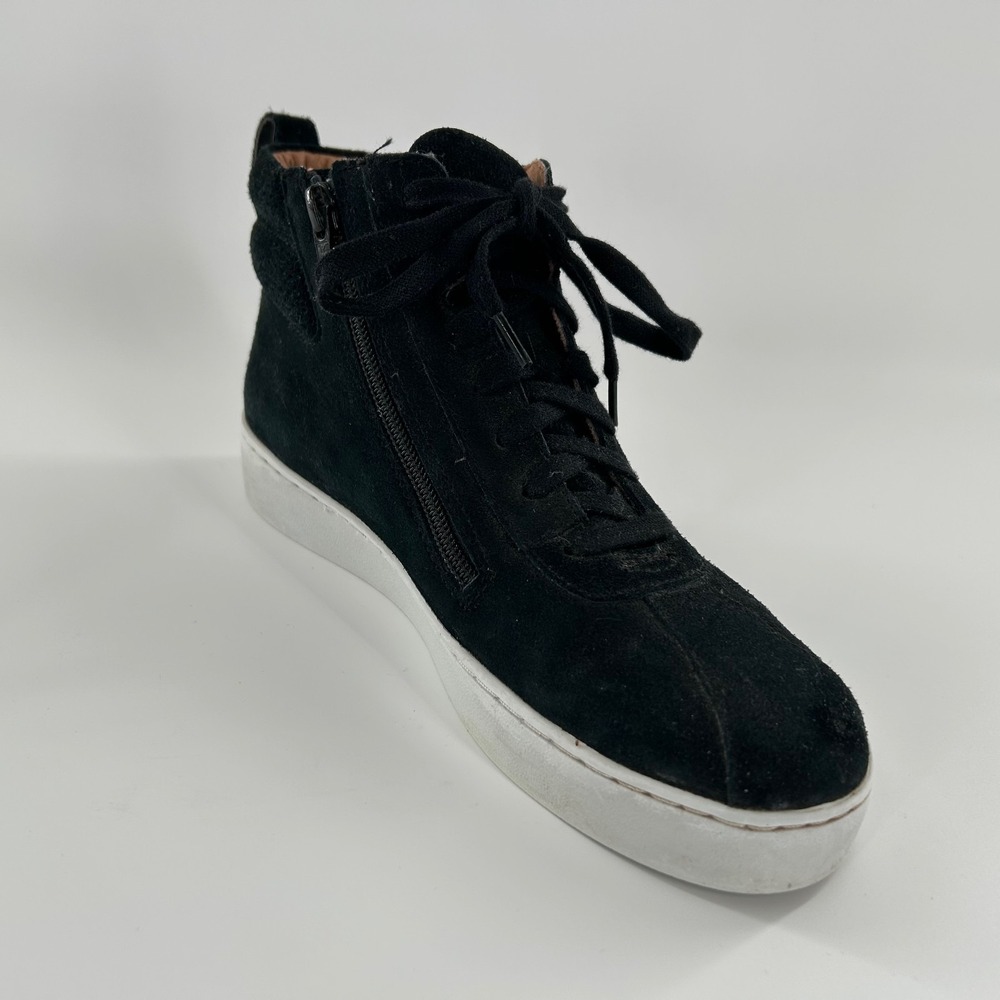 Vionic W Black Suede Leather Jennings‎ Lace up Sneaker US 6 Ankle Bootie EU 37 - Picture 6 of 16